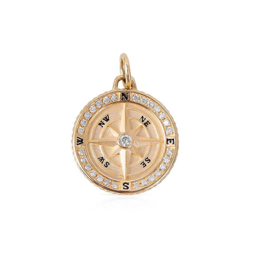 14K GOLD AND DIAMOND CLASSIC COMPASS CHARM
14K Gold and Diamond Classic Compass Charm Medium
Medium Diamond Compass Charm in 14K Gold
14K Gold Classic Compass Charm with Diamonds
Diamond Compass Pendant Medium in 14K Gold
Medium 14K Gold Compass Charm with Diamond
Compass charm
Diamond charm
Gold pendant
14K gold jewelry
Fine jewelry
Designer compass
Luxury pendant
Statement charm
 Medium charm