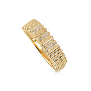 14K Gold and Diamond Fluted Samantha Ring Medium
Medium Fluted Diamond Ring
14K Gold Fluted Ring
Diamond Fluted Samantha Ring
Medium Diamond Ring
