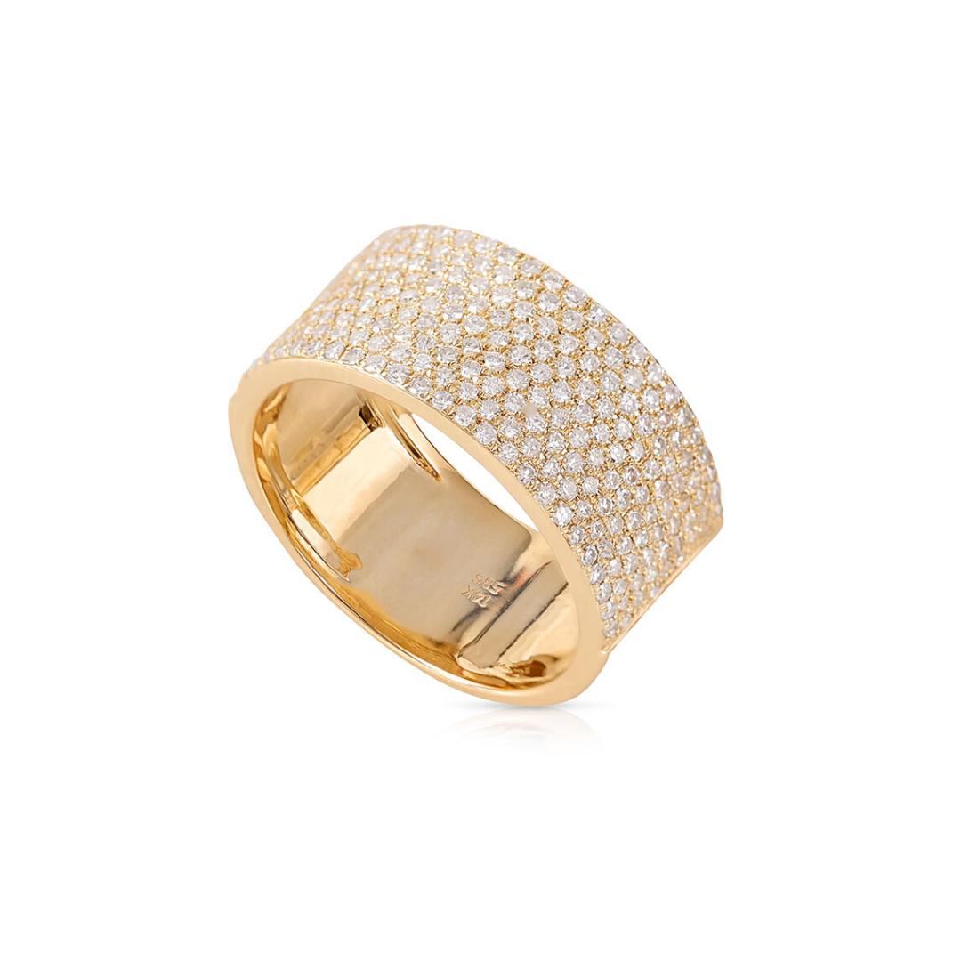 4K Gold and Half Diamond Cigar Band Ring
Half Diamond Cigar Band Ring in 14K Gold
14K Gold Cigar Band Ring with Half Diamonds
Gold and Diamond Cigar Band Ring
Diamond Cigar Band Ring in 14K Gold
