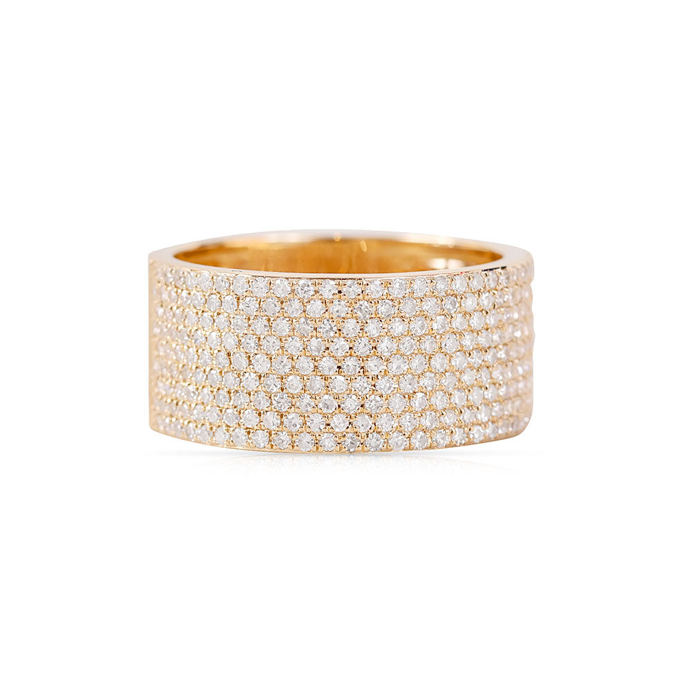 4K Gold and Half Diamond Cigar Band Ring
Half Diamond Cigar Band Ring in 14K Gold
14K Gold Cigar Band Ring with Half Diamonds
Gold and Diamond Cigar Band Ring
Diamond Cigar Band Ring in 14K Gold
