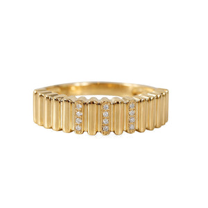 14K Gold and Diamond Fluted Samantha Ring Medium
Medium Fluted Diamond Ring
14K Gold Fluted Ring
Diamond Fluted Samantha Ring
Medium Diamond Ring
