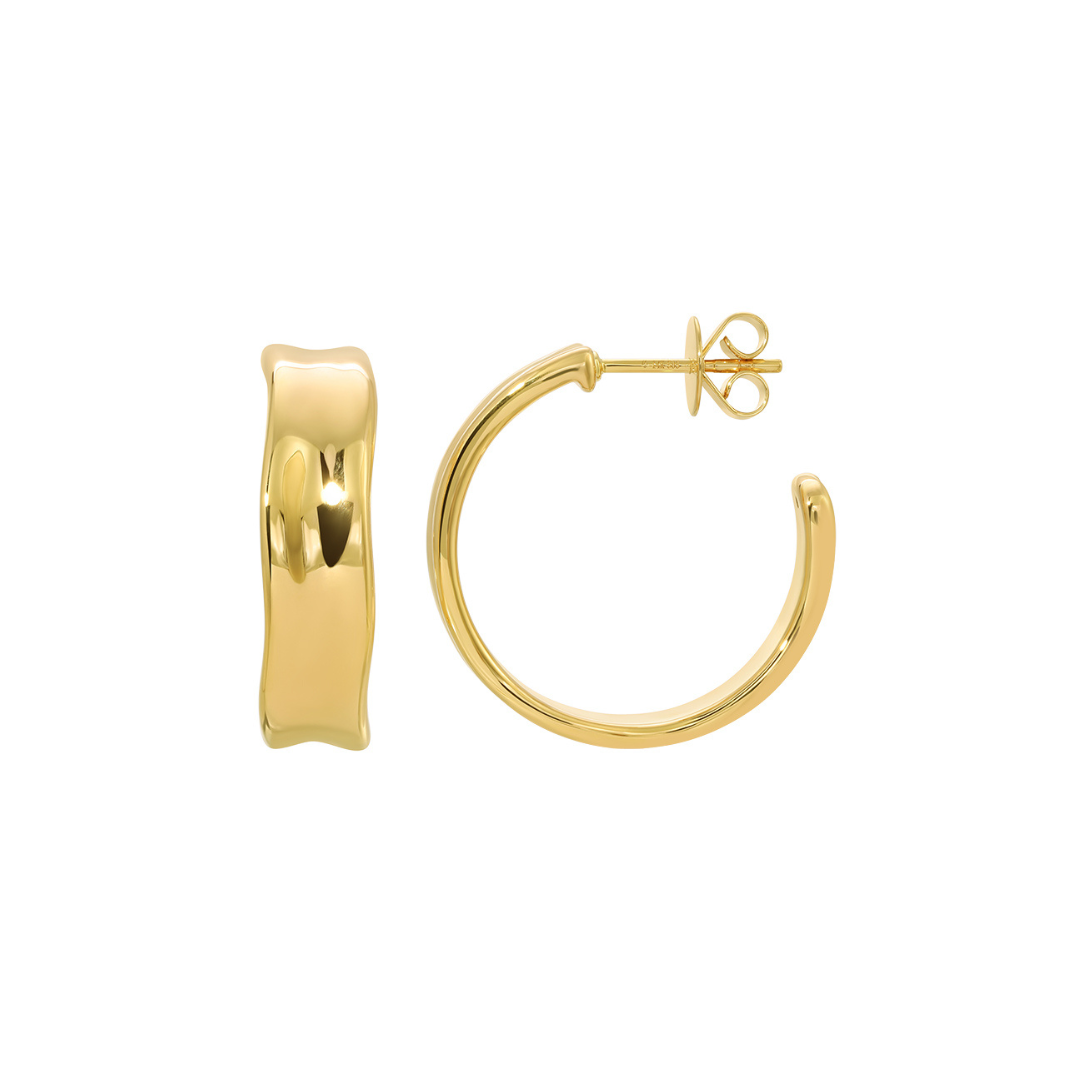 14K GOLD WATER HOOPS