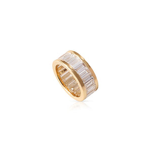 14K GOLD WITH BAGUETTE DIAMOND ETERNITY RONDELLE