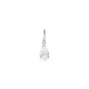 14K GOLD DIAMOND PEAR SHAPED PENDANT