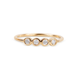 FOUR DIAMOND STACKING RING