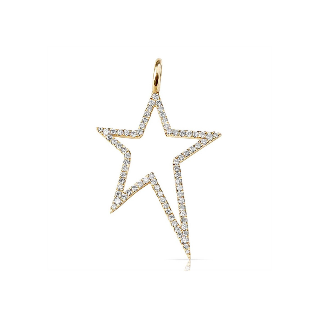 MEDIUM DIAMOND BOWIE STAR CHARM