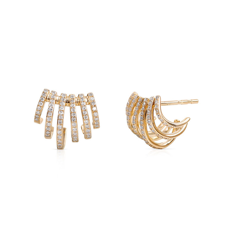 KATRINA DIAMOND CAGE EARRINGS