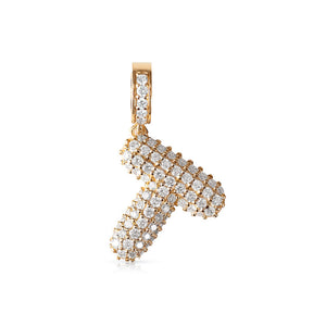 BUBBLE DIAMOND LETTER CHARM