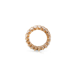 BAGUETTE LAB DIAMOND CHEVRON ETERNITY RONDELLE