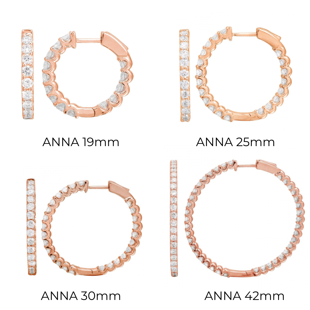 ANNA LARGE CLASSIC DIAMOND HOOPS