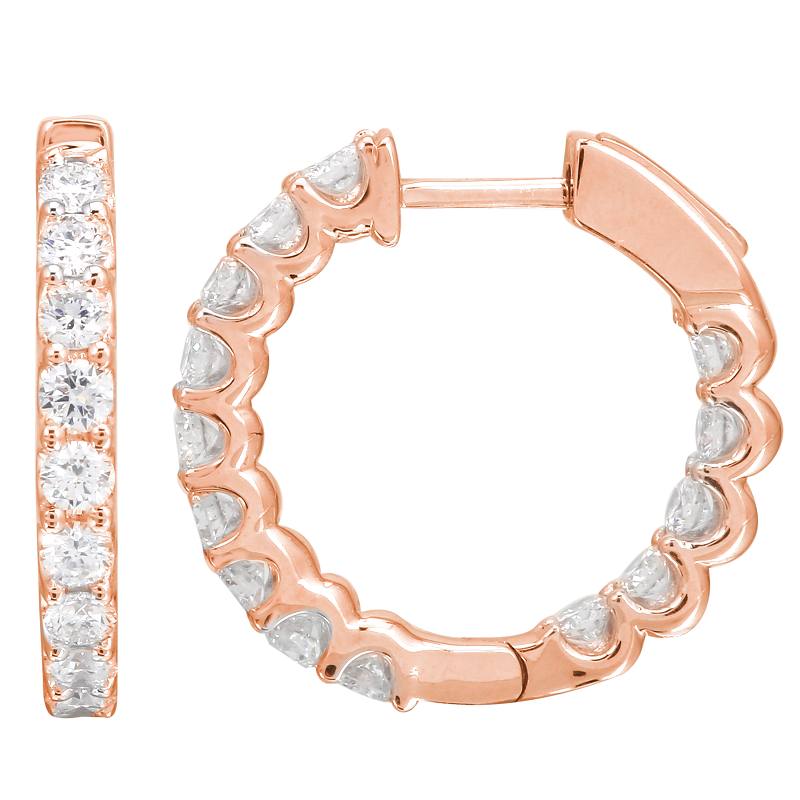 ANNA LARGE CLASSIC DIAMOND HOOPS