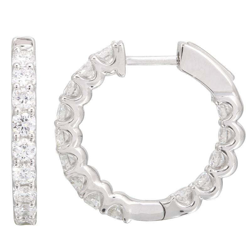 ANNA LARGE CLASSIC DIAMOND HOOPS