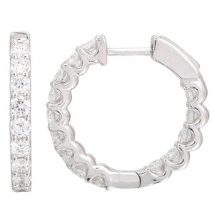 ANNA LARGE CLASSIC DIAMOND HOOPS