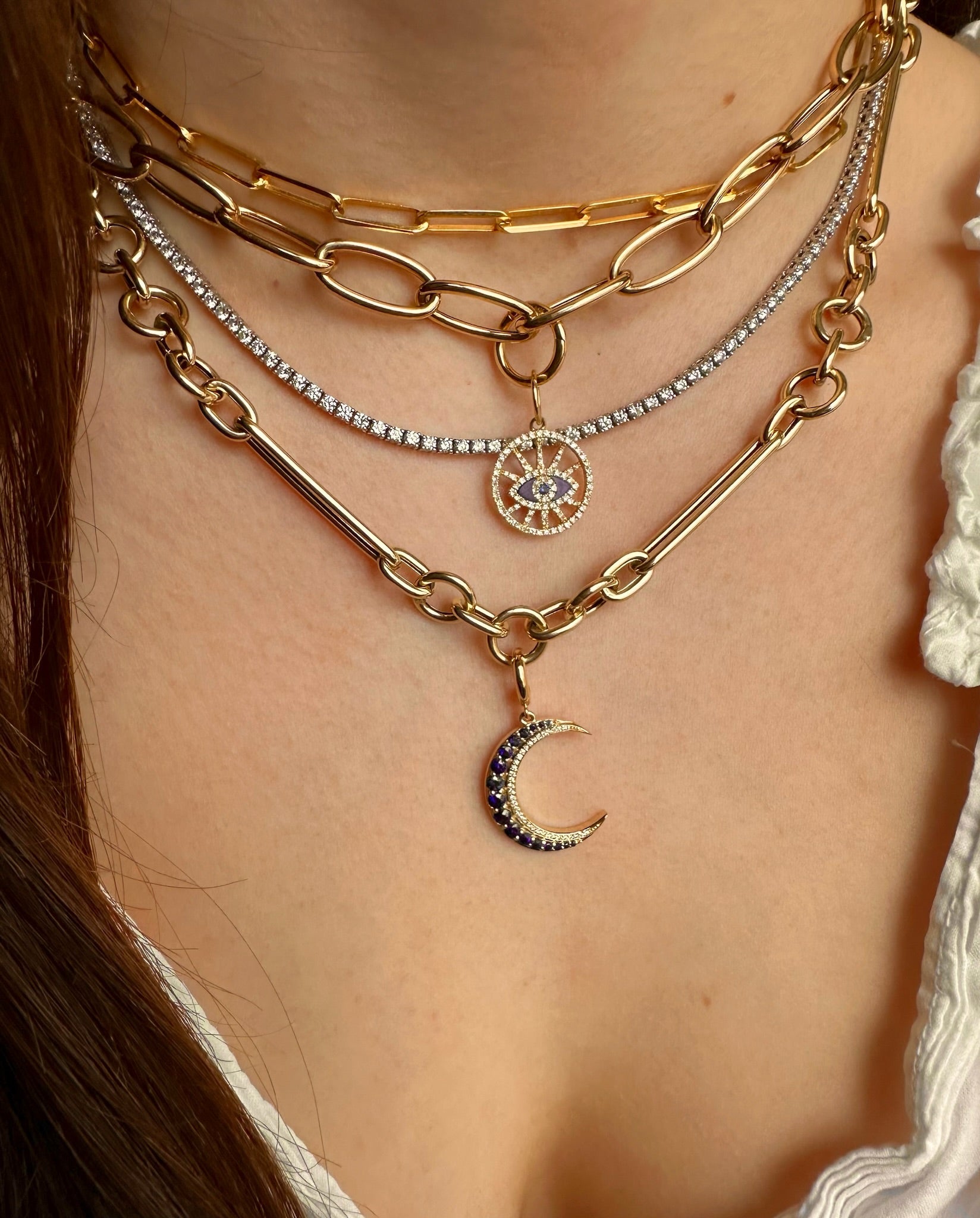Diamond and Sapphire Crescent Moon Pendant
Crescent Moon Pendant with Diamond and Sapphire
Diamond Crescent Moon Pendant with Sapphire Accents
Sapphire and Diamond Crescent Moon Charm
Crescent Moon Pendant with Diamond and Sapphire Detail
Crescent moon pendant
Diamond pendant
Sapphire pendant
Fine jewelry
Designer pendant
Luxury jewelry
Statement pendant
Moon pendant
Custom pendant