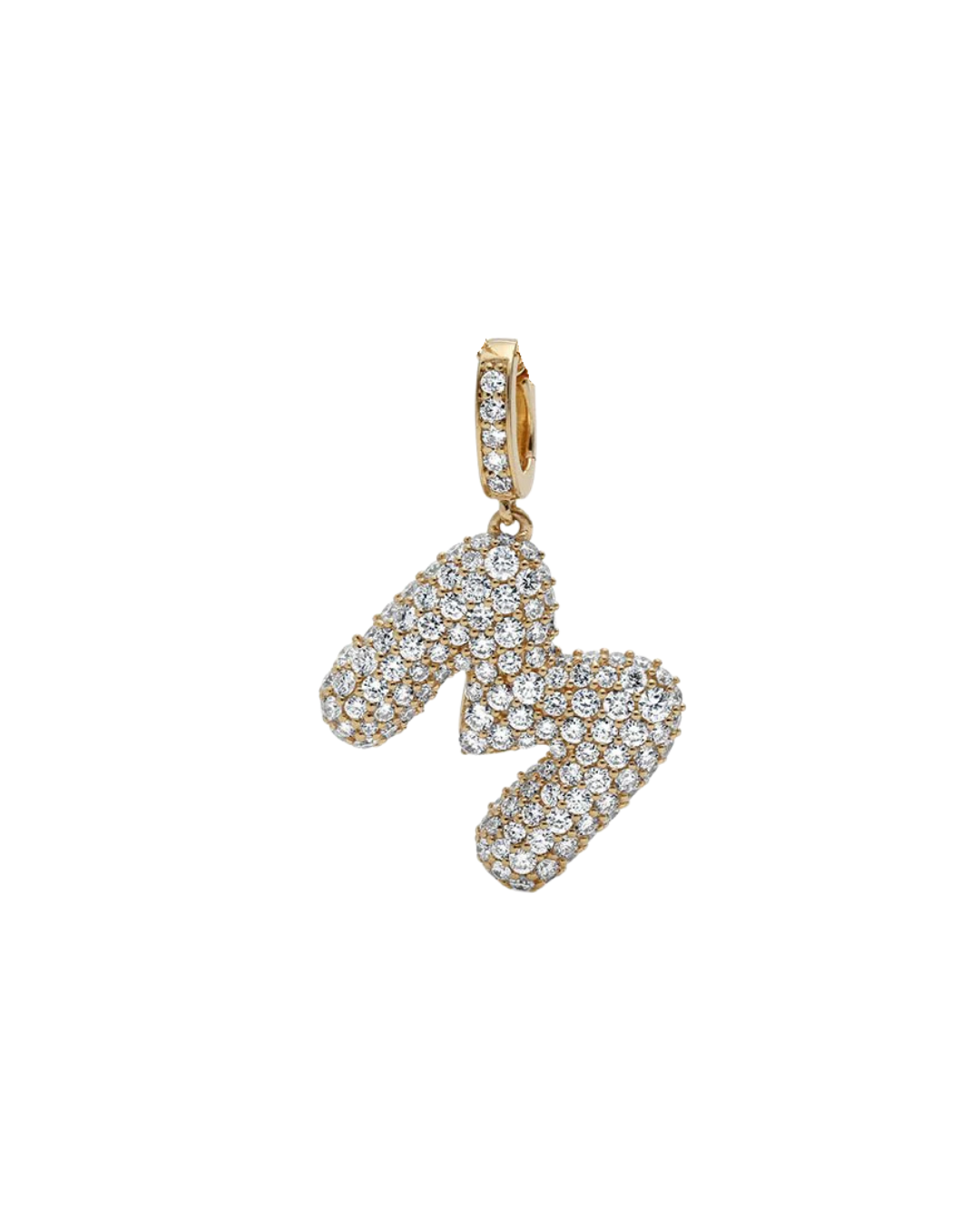 DIAMOND BUBBLE LETTER M