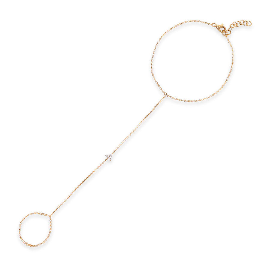 DIAMOND TRIO HAND BRACELET