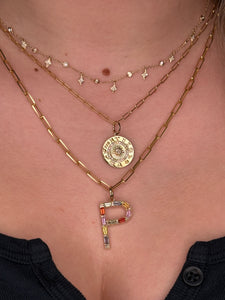 14K GOLD DIAMOND ZODIAC TALISMAN