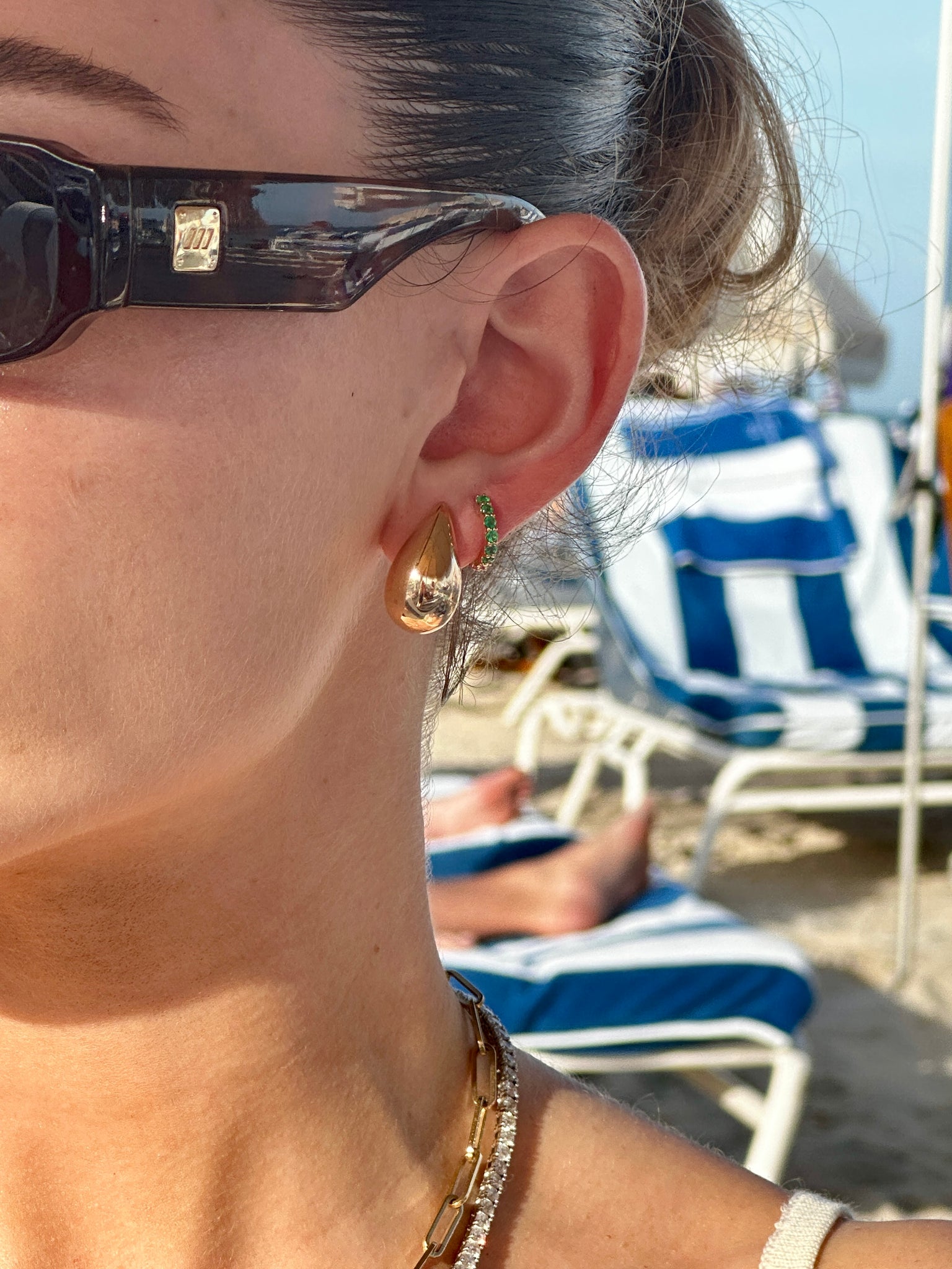 14K GOLD SCULPTURAL EARRINGS