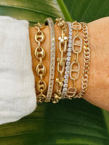 14K GOLD U-LINK BRACELET