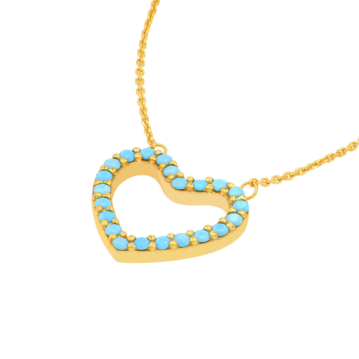 NANO TURQUOISE HEART NECKLACE