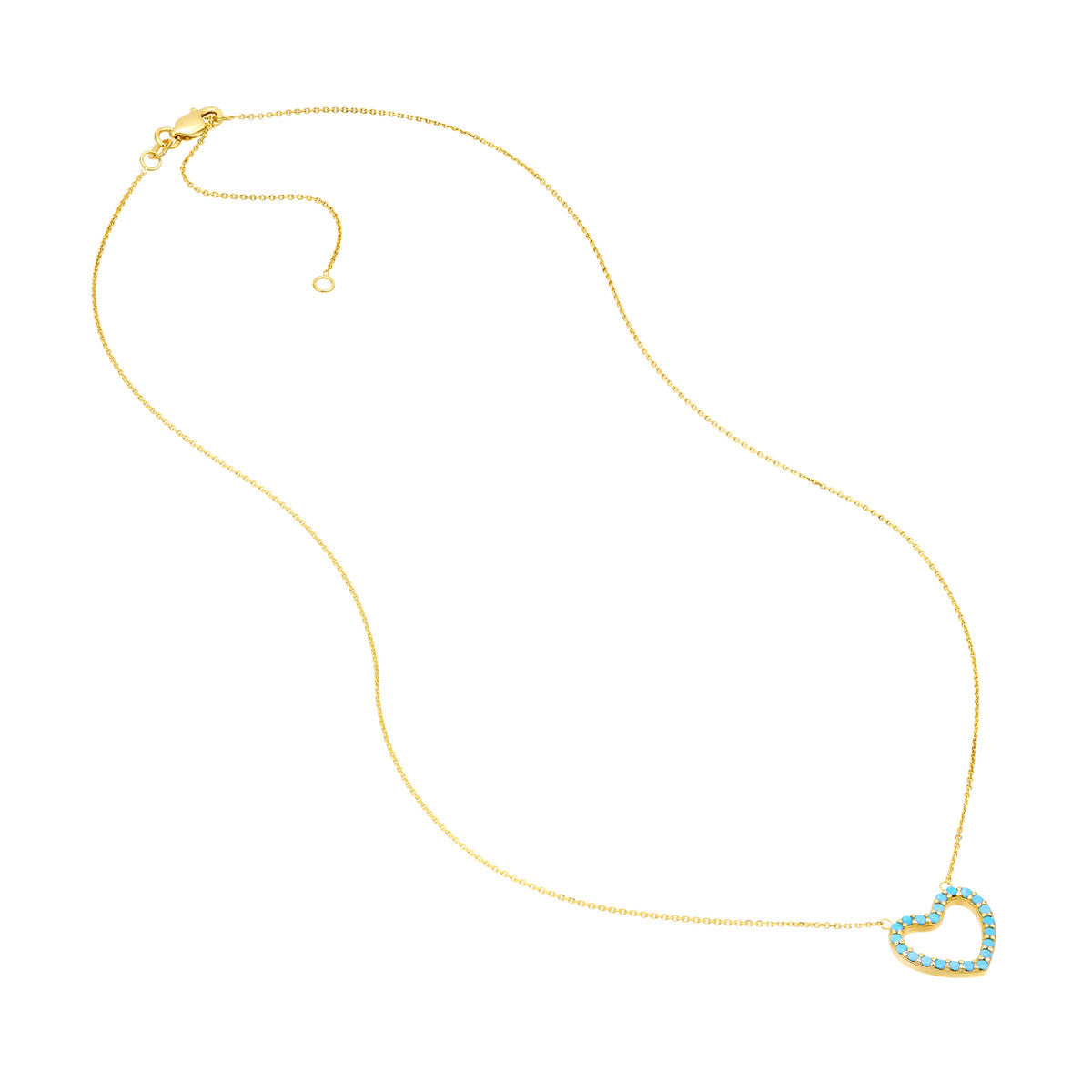 NANO TURQUOISE HEART NECKLACE