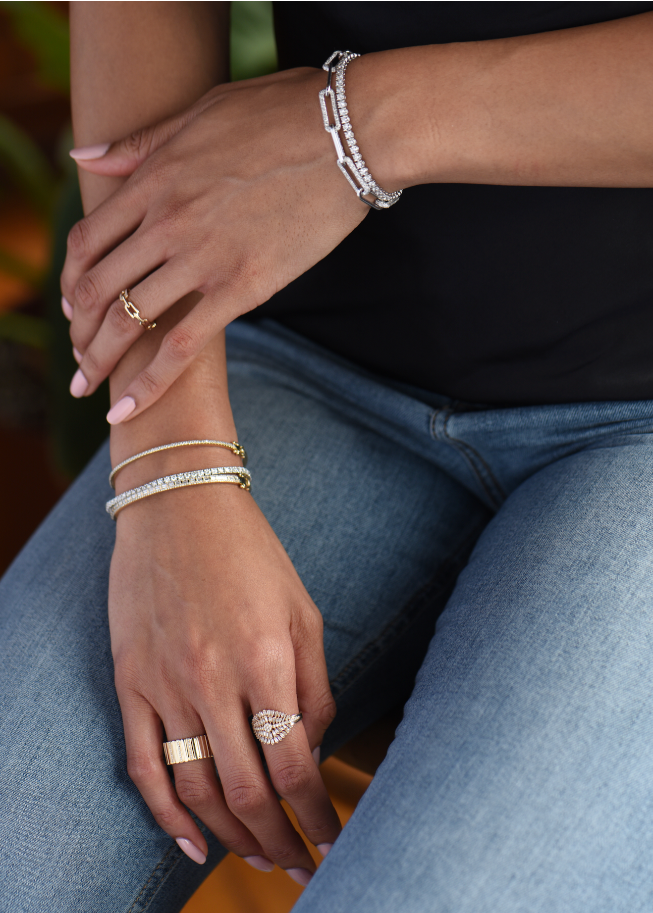 Steph Heavy Link Diamond Bracelet
Heavy Link Diamond Bracelet
Diamond Bracelet in 14K Gold
Steph Diamond Bracelet
Luxury Diamond Link Bracelet
Heavy link bracelet
Diamond bracelet
Gold diamond bracelet
Statement bracelet
Luxury bracelet
Designer bracelet
Diamond link bracelet
14K gold bracelet
Bold bracelet
Fine jewelry bracelet