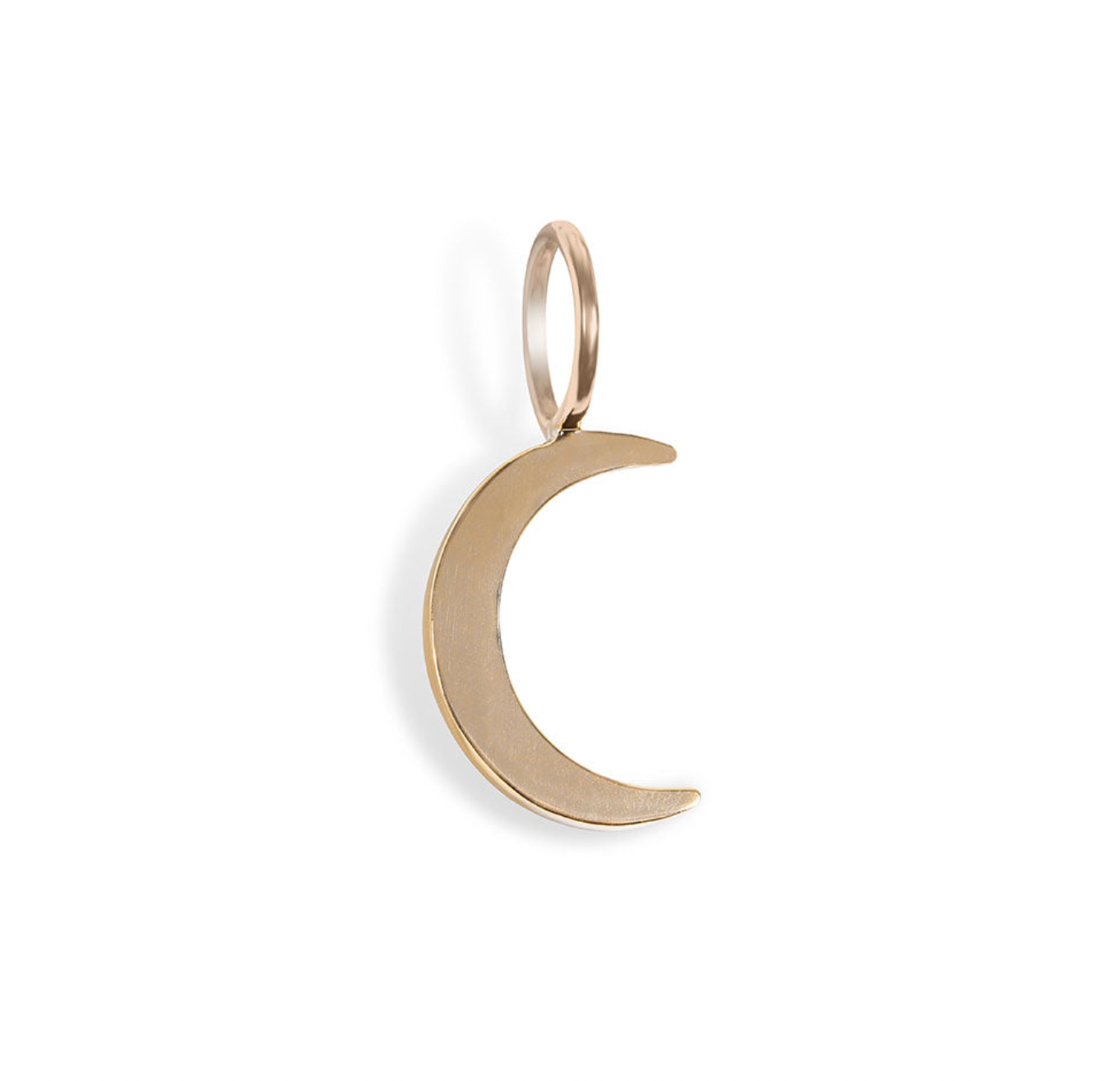 14K GOLD SMALL CRESCENT MOON CHARM