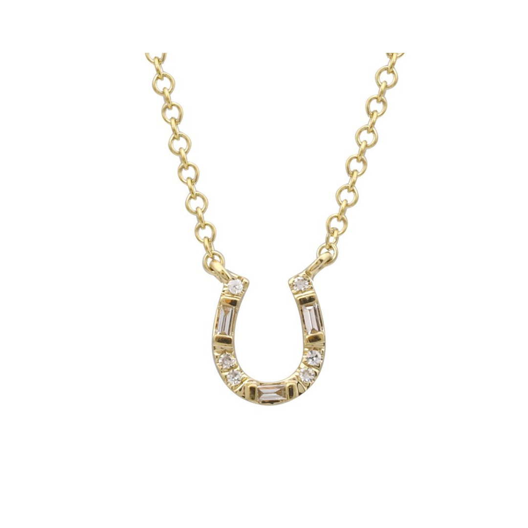 Baguette Diamond Horseshoe Necklace
Horseshoe Necklace with Baguette Diamonds
Baguette Diamond Horseshoe Pendant Necklace
Diamond Horseshoe Necklace with Baguette Diamonds
Horseshoe Necklace with Baguette Diamond Detail
Horseshoe necklace
Baguette diamond necklace
Diamond necklace
Fine jewelry
Luxury necklace
Gold necklace
Pendant necklace
Good luck necklace
Designer jewelry
Elegant necklace
Luxury Baguette Diamond Horseshoe Necklace
14K Gold Baguette Diamond Horseshoe Necklace
Fine Jewelry Baguette Diamond