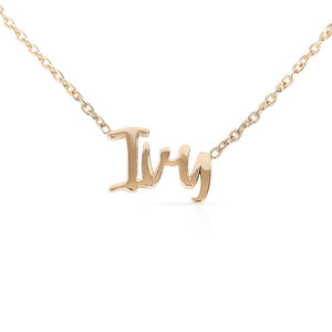 14K GOLD PERSONALIZED SCRIPT NECKLACE