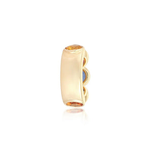 14K GOLD SAPPHIRE RONDELLE