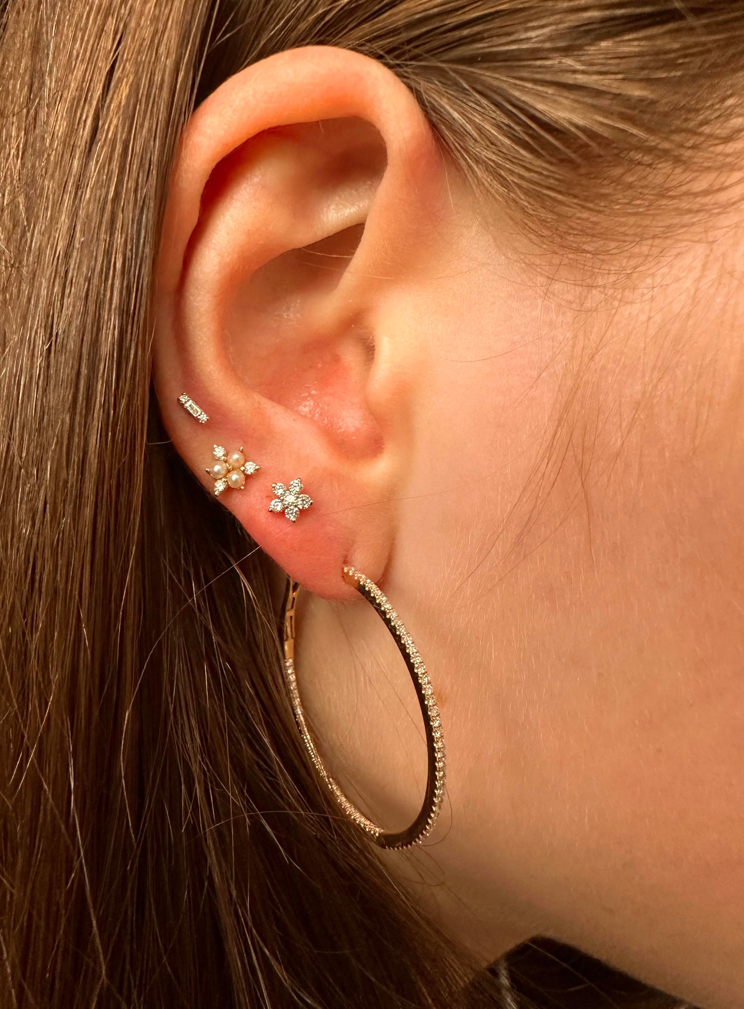 KATE CLASSIC ETERNITY DIAMOND HOOPS