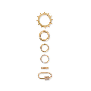 SALT. Fine Jewelry  14K GOLD ROUND PUSH CONNECTOR