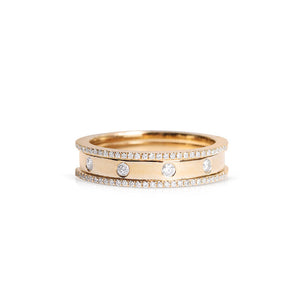 MADISON 14K GOLD WITH DIAMOND BAND