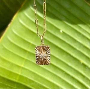 FLUTED 14K GOLD WITH DIAMOND STAR CHARM
Fluted 14K Gold with Diamond Star Charm
14K Gold Fluted Star Charm
Diamond Star Fluted Charm
Fluted Star Charm in 14K Gold
Gold and Diamond Star Charm Pendant
Diamond charm
Fluted charm
Gold charm
Star charm
Fine jewelry
Designer charm
Luxury jewelry
Statement charm
Pendant charm