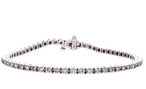 2.00 ct diamonds set in 18k gold tennis bracelet