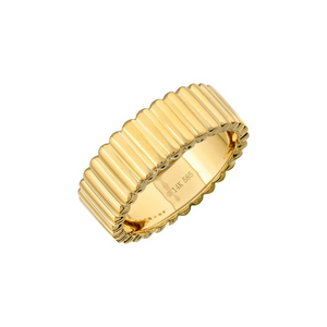 14K Gold Fluted Samantha Ring Medium
Medium Fluted Gold Ring
14K Gold Fluted Ring
Samantha Fluted Ring in Gold
Medium 14K Gold Ring
