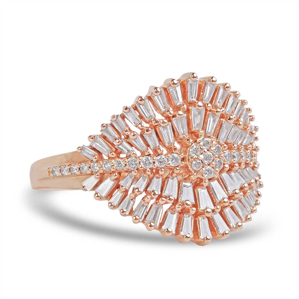 BAGUETTE DIAMOND BURST RING