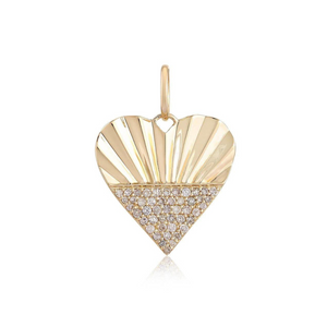 Diamond Fluted Heart Medallion
Fluted Heart Medallion with Diamonds
Diamond Heart Pendant
Luxury Diamond Fluted Heart Medallion
Designer Diamond Fluted Heart Pendant