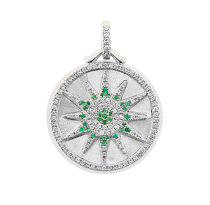 DIAMOND & EMERALD CELESTIAL MEDALLION