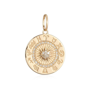 14K Gold Diamond Zodiac Talisman
14K Gold Zodiac Charm with Diamonds
Diamond Zodiac Pendant in 14K Gold
Luxury 14K Gold and Diamond Zodiac Talisman
Zodiac Talisman with Diamond Accents in 14K Gold
Zodiac talisman
Diamond charm
14K gold pendant
Fine jewelry
Luxury necklace
Designer charm
Astrology jewelry
Statement jewelry
Custom talisman