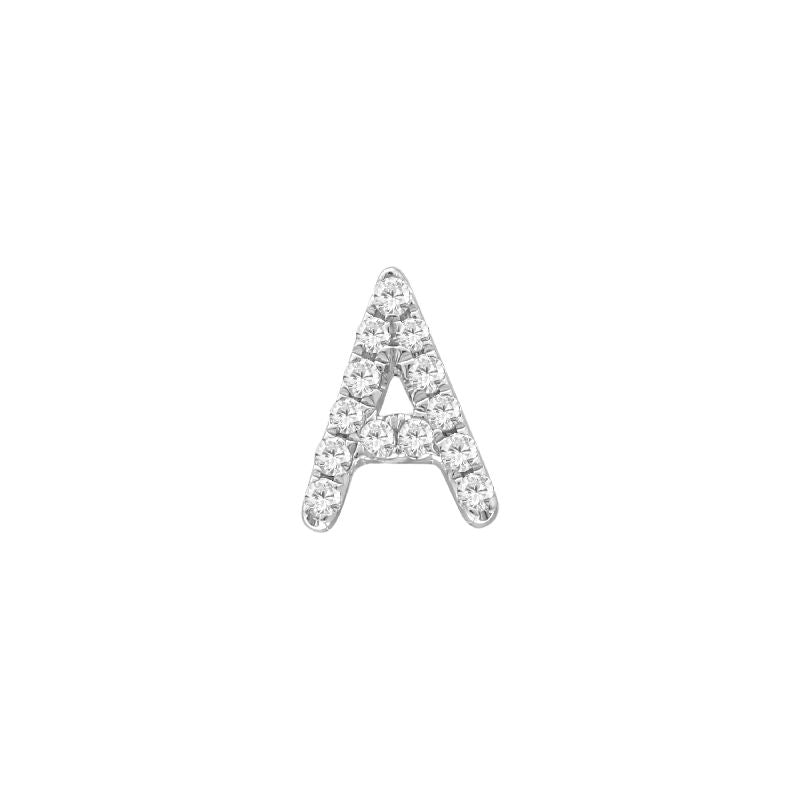 DIAMOND INITIAL EARRING