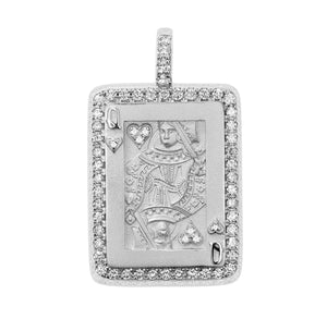 DIAMOND QUEEN OF HEARTS CHARM