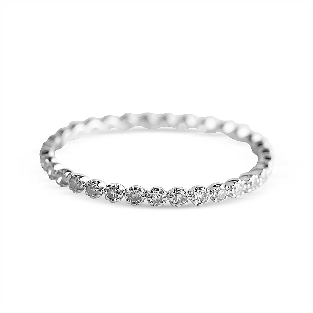 FLOATING DIAMOND ETERNITY RING