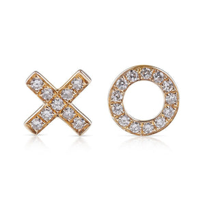 XO DIAMOND LOVE EARRINGS