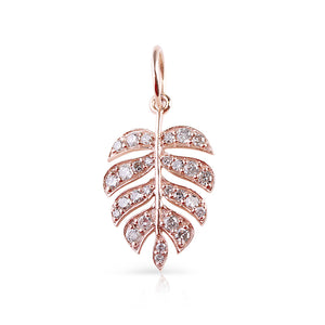 DIAMOND PALM LEAF CHARM