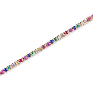RAINBOW TENNIS BRACELET 