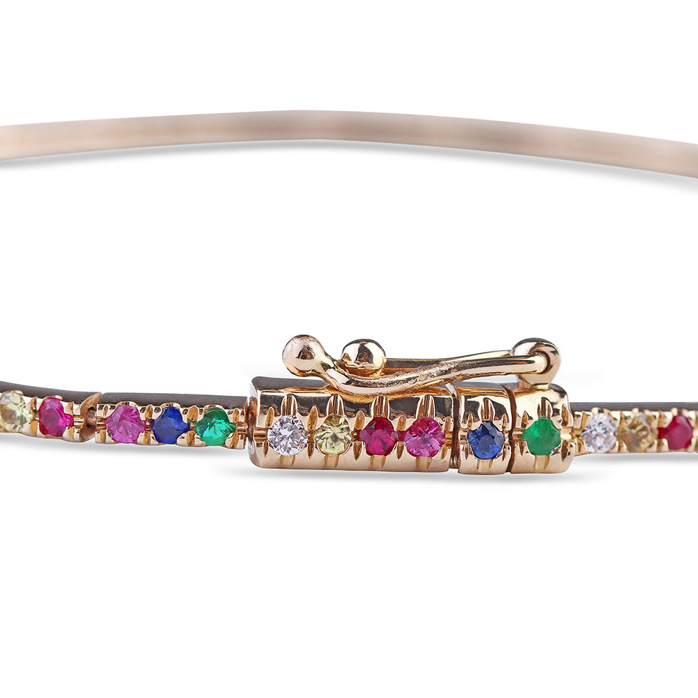 MULTICOLOR SAPPHIRE BRACELET