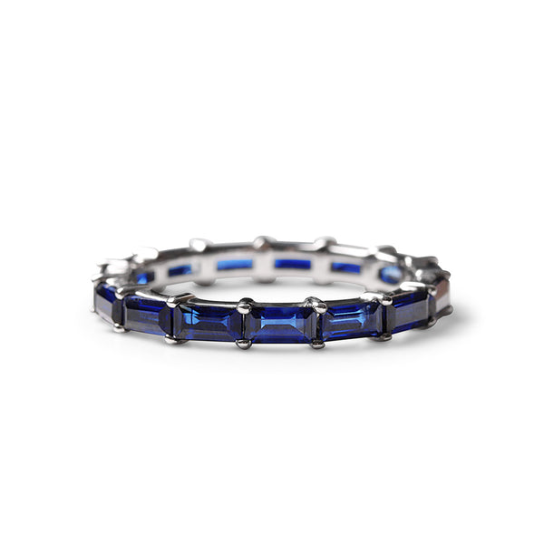 Fine Jewelry BLUE SAPPHIRE BAGUETTE ETERNITY BAND