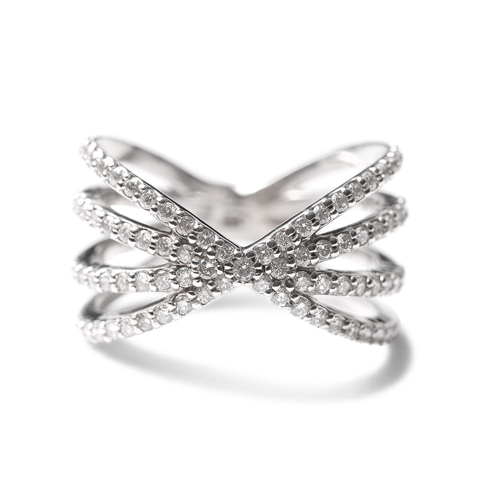 CAROLINA TRIPLE CRISS CROSS DIAMOND BAND
