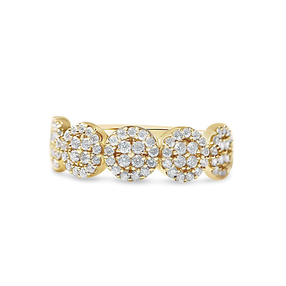 14K GOLD AND BRILLIANT DIAMOND RING